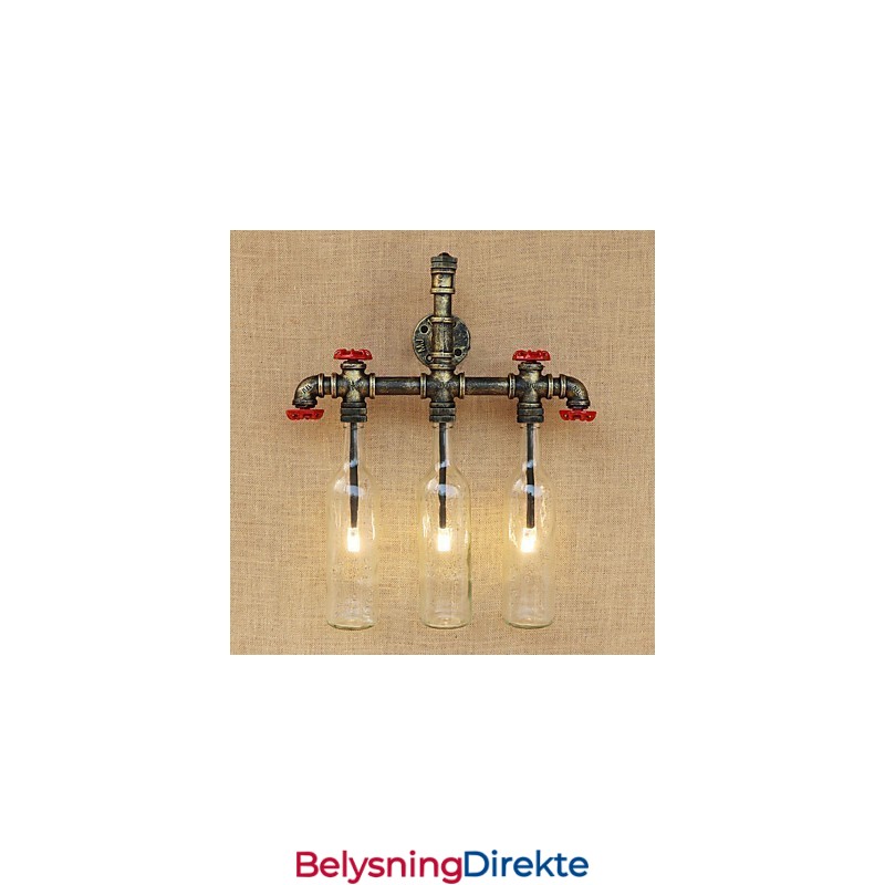 Vintage Landlig Antikk Bronse Omgivelseslys Vegglampe Vegglampe