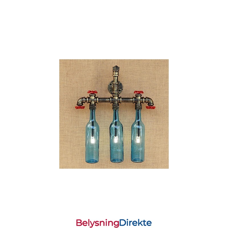 Vintage Landlig Antikk Bronse Omgivelseslys Vegglampe Vegglampe