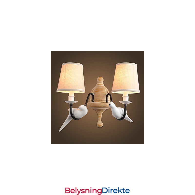 Rustikk Hytte Enkel Vintage-Maleri Omgivelseslys Vegglampe Vegglampe