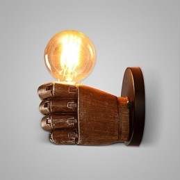 Industriell Vegglampe I Loftstil, Kafé, Vegglampe I Harpiks, Antikk Vintage, Retro-Maleri, Mini-Stil, Omgivelseslys, Vegglampe I Vegg