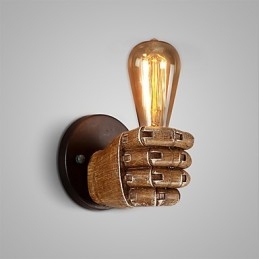 Industriell Vegglampe I Loftstil, Kafé, Vegglampe I Harpiks, Antikk Vintage, Retro-Maleri, Mini-Stil, Omgivelseslys, Vegglampe I Vegg