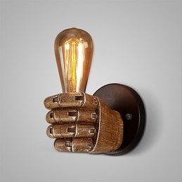 Industriell Vegglampe I Loftstil, Kafé, Vegglampe I Harpiks, Antikk Vintage, Retro-Maleri, Mini-Stil, Omgivelseslys, Vegglampe I Vegg