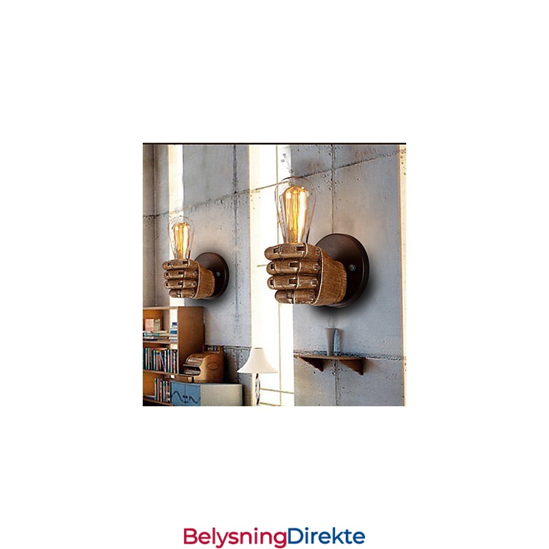 Industriell Vegglampe I Loftstil, Kafé, Vegglampe I Harpiks, Antikk Vintage, Retro-Maleri, Mini-Stil, Omgivelseslys, Vegglampe I Vegg