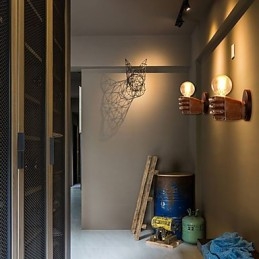 Industriell Vegglampe I Loftstil, Kafé, Vegglampe I Harpiks, Antikk Vintage, Retro-Maleri, Mini-Stil, Omgivelseslys, Vegglampe I Vegg