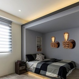 Industriell Vegglampe I Loftstil, Kafé, Vegglampe I Harpiks, Antikk Vintage, Retro-Maleri, Mini-Stil, Omgivelseslys, Vegglampe I Vegg