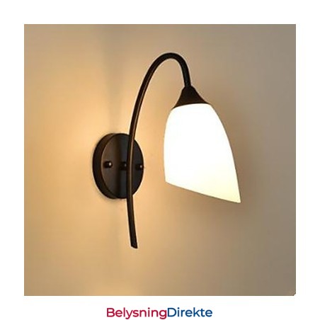 Svart Amerikansk Enkel Soveromslampe Fiske Nattbordslampe