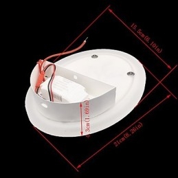 Plomme Utskåret Akryl Skrubbevegglampe Rund Formet Nattbordslampe Korridorlys Varm Hvit Ac220V