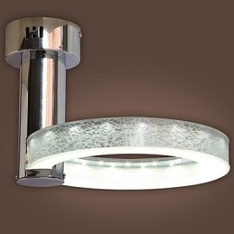 Sølv Akryl Lysekrone (Krom Finish)