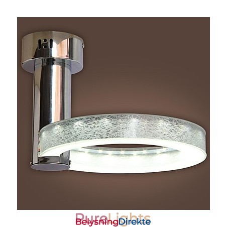 Sølv Akryl Lysekrone (Krom Finish)