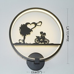 Vegglampe I Aluminium Moderne Minimalistisk Kreativ Vegglampe Fasjonabel Stue Bakgrunnsvegg Balkonglampe Korridorlys