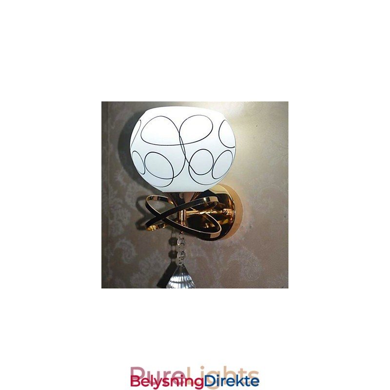 Nattbordslampe Til Hotellrom Moderne Minimalistisk Glassvegglampe