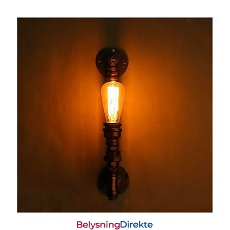 Amerikansk Retro Loft Industriell Vanngang Trapper Kreativ Personlighet Restaurant Bar Enkelt Hode Jern Vegglampe