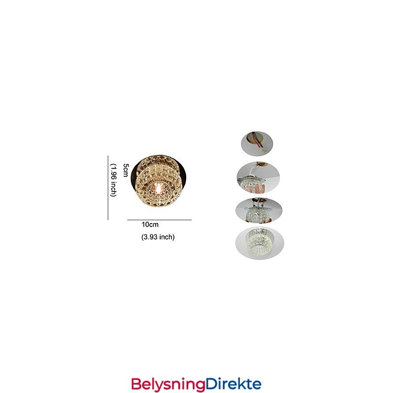 Moderne, Samtidskunst Krystall Mini-Stil Innfelt Montering