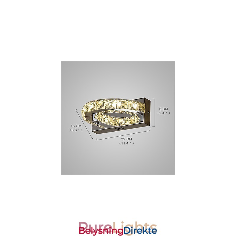 Integrert Moderne, Samtidsmalerifunksjon For Krystallklar Omgivelseslysvegglampe