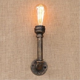 Nostalgi Enkel Vannrør Dekorativ Liten Vegglampe Vegglampe
