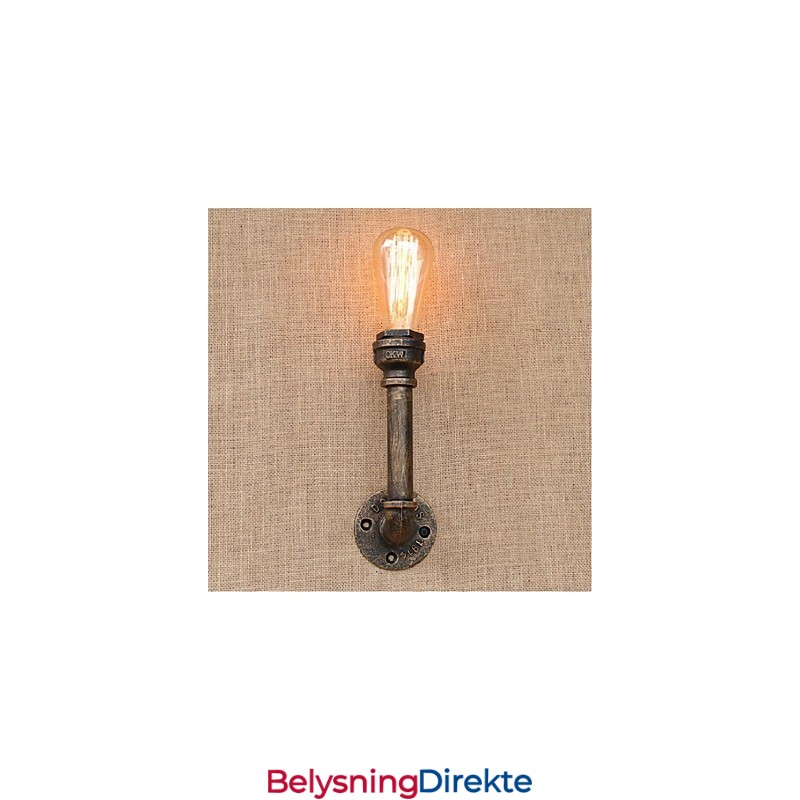 Nostalgi Enkel Vannrør Dekorativ Liten Vegglampe Vegglampe