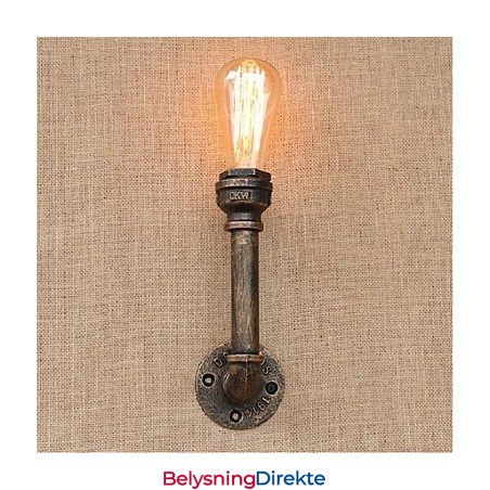 Nostalgi Enkel Vannrør Dekorativ Liten Vegglampe Vegglampe