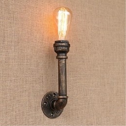 Nostalgi Enkel Vannrør Dekorativ Liten Vegglampe Vegglampe