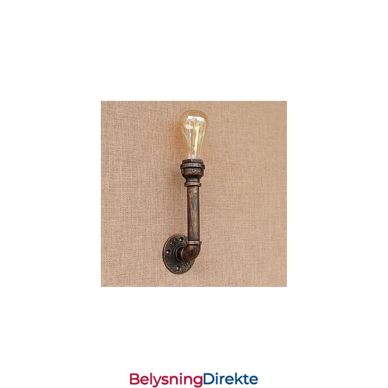 Nostalgi Enkel Vannrør Dekorativ Liten Vegglampe Vegglampe