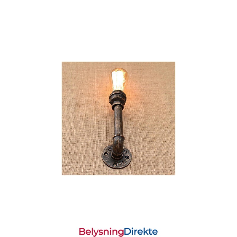 Nostalgi Enkel Vannrør Dekorativ Liten Vegglampe Vegglampe
