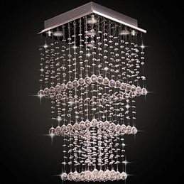 Moderne Samtidskunst Krystall Galvanisert Metall Innfelt