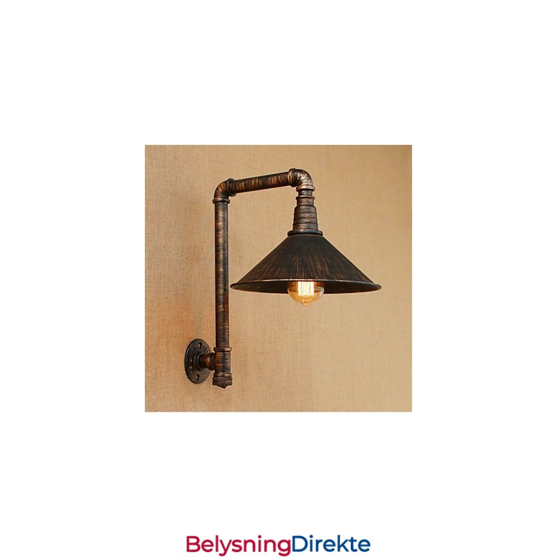 Rustikk Hytte Landlig Antikk Messingfunksjon For Omgivelseslys Vegglampe Vegglampe