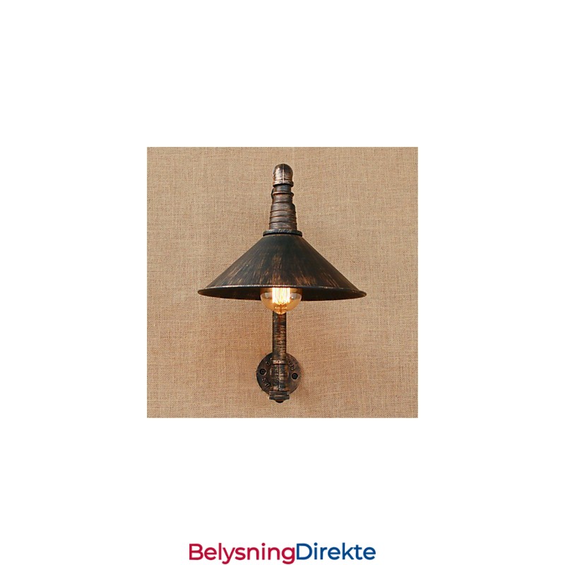 Rustikk Hytte Landlig Antikk Messingfunksjon For Omgivelseslys Vegglampe Vegglampe