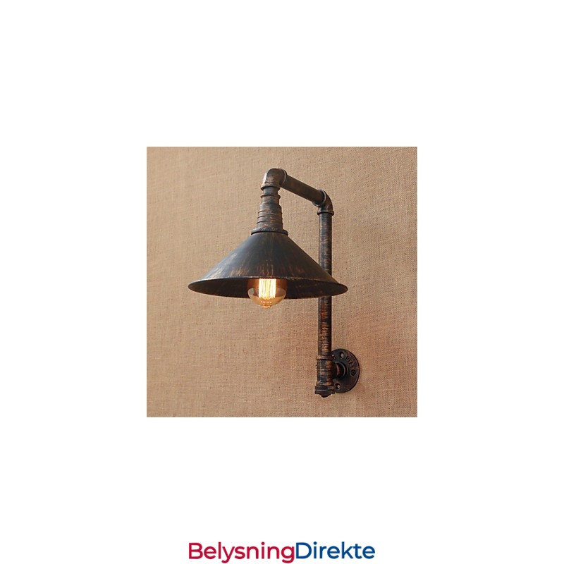 Rustikk Hytte Landlig Antikk Messingfunksjon For Omgivelseslys Vegglampe Vegglampe