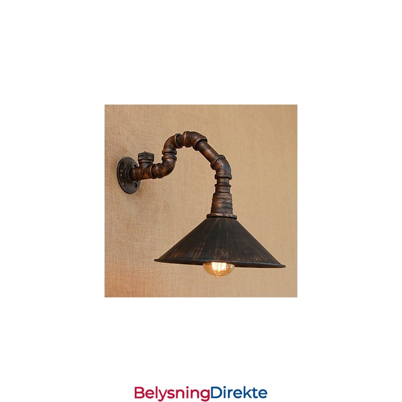 Rustikk Lodge Country Svart Oksidfinish-Funksjon For Omgivende Lysvegglamper