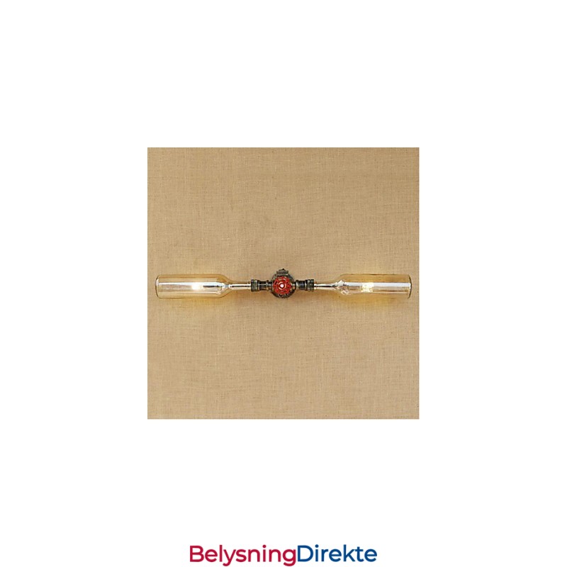 Retro Amerikansk Landsby Kreativ Industri Vind Designer Vannflaske Vegglampe Vegglampe Rav