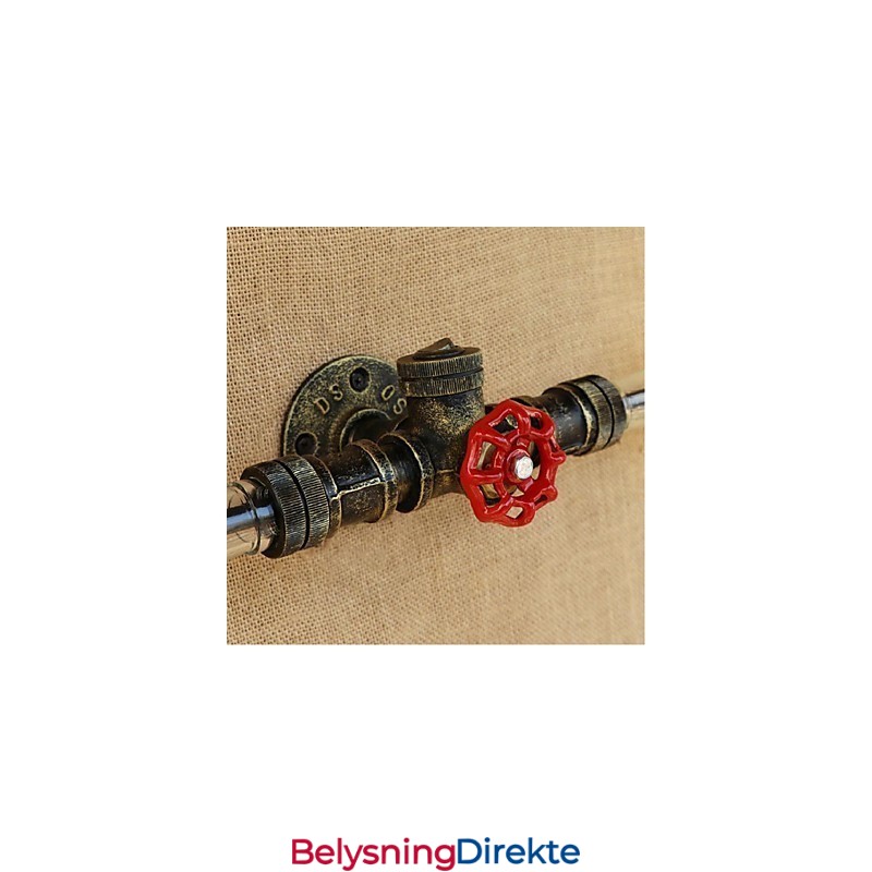 Retro Amerikansk Landsby Kreativ Industri Vind Designer Vannflaske Vegglampe Vegglampe Rav