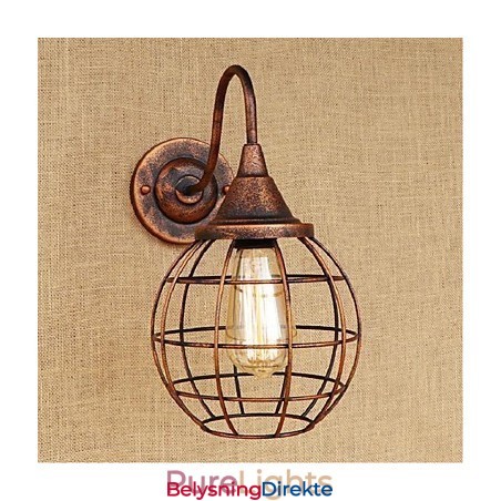 Enkel Og Retro Kreativ Personlighet Rustfarget Amerikansk Vegglampe Vegglampe