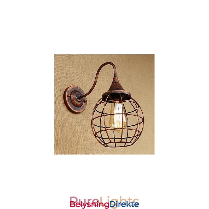 Enkel Og Retro Kreativ Personlighet Rustfarget Amerikansk Vegglampe Vegglampe