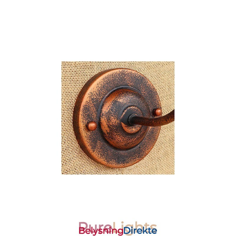 Enkel Og Retro Kreativ Personlighet Rustfarget Amerikansk Vegglampe Vegglampe