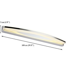 Superlang Moderne Baderomsbelysning Moderne Metallvegglampe