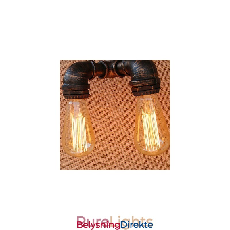 Rustikk Hyttemaling For Omgivelseslys Vegglampe Med Vegglampe