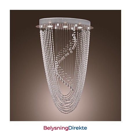 Moderne Samtidskunst Krystallkrone Med Innfelt Montering