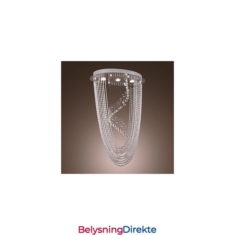 Moderne Samtidskunst Krystallkrone Med Innfelt Montering