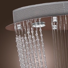 Moderne Samtidskunst Krystallkrone Med Innfelt Montering