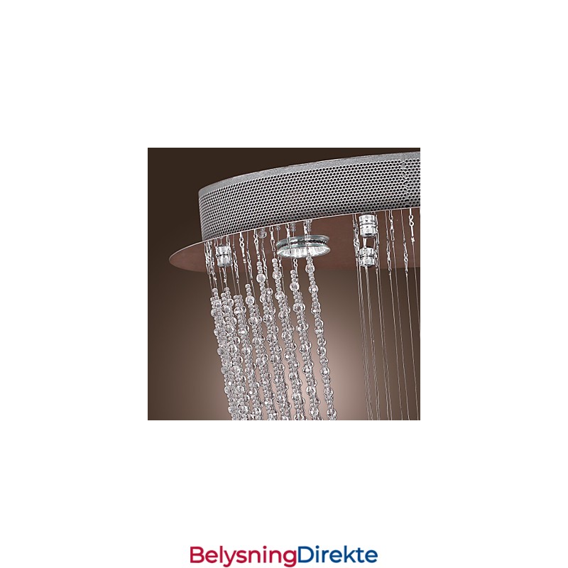 Moderne Samtidskunst Krystallkrone Med Innfelt Montering