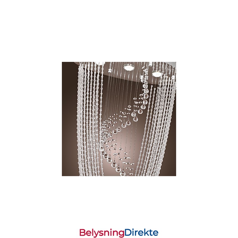 Moderne Samtidskunst Krystallkrone Med Innfelt Montering