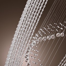 Moderne Samtidskunst Krystallkrone Med Innfelt Montering