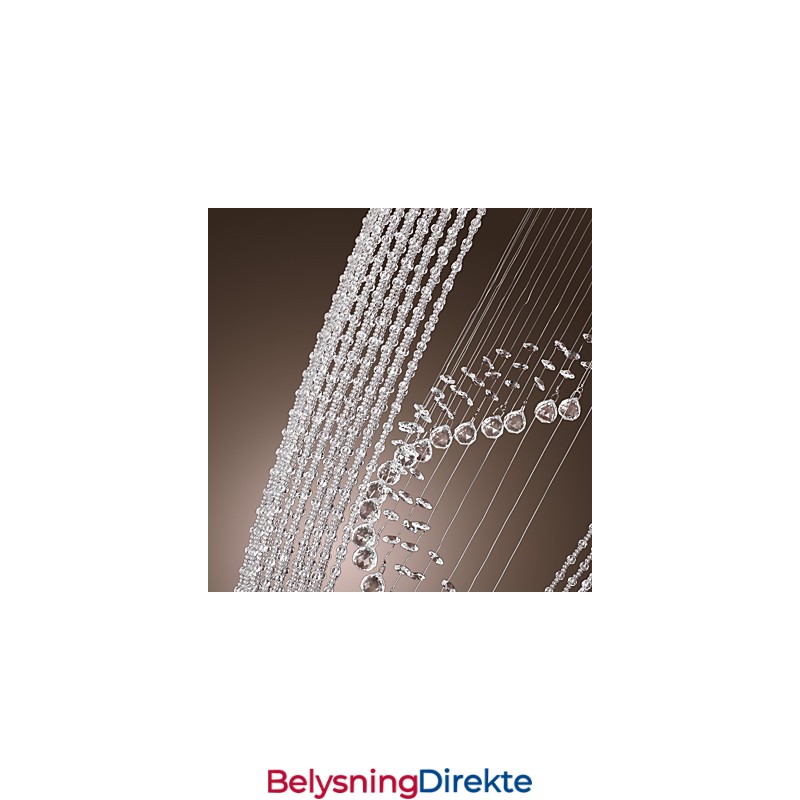 Moderne Samtidskunst Krystallkrone Med Innfelt Montering