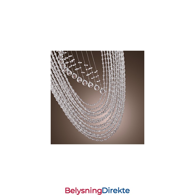 Moderne Samtidskunst Krystallkrone Med Innfelt Montering