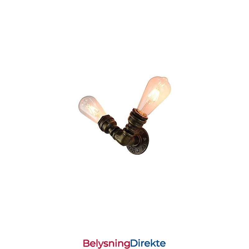 Vegglampe Vegglampe Veggjernsvegglampe Dum Black Lightsaber-Lampe På Veggen