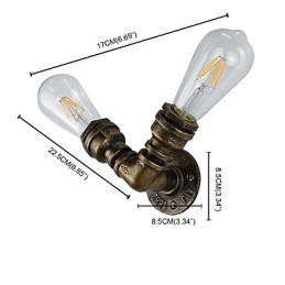 Vegglampe Vegglampe Veggjernsvegglampe Dum Black Lightsaber-Lampe På Veggen