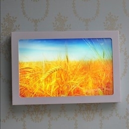 Integrert Moderne Samtidskunstnerisk Moderne Samtidsmalerifunksjon For Omgivende Lysvegglamper