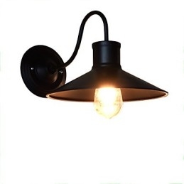 Vegglampe Vegglampe Veggjernsvegglampe Dum Black Lightsaber-Lampe På Veggen