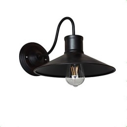 Vegglampe Vegglampe Veggjernsvegglampe Dum Black Lightsaber-Lampe På Veggen