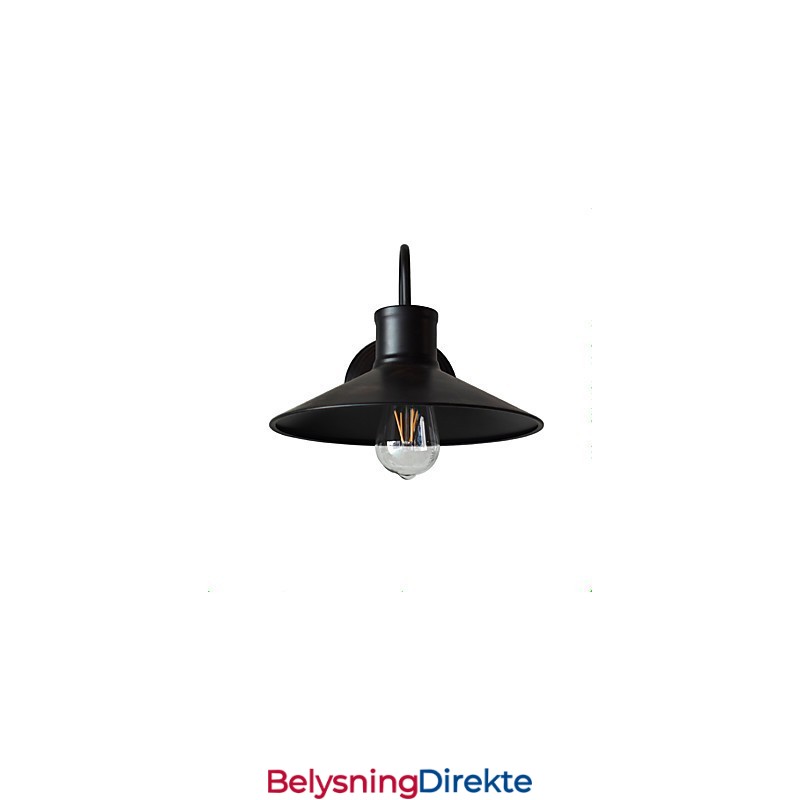 Vegglampe Vegglampe Veggjernsvegglampe Dum Black Lightsaber-Lampe På Veggen